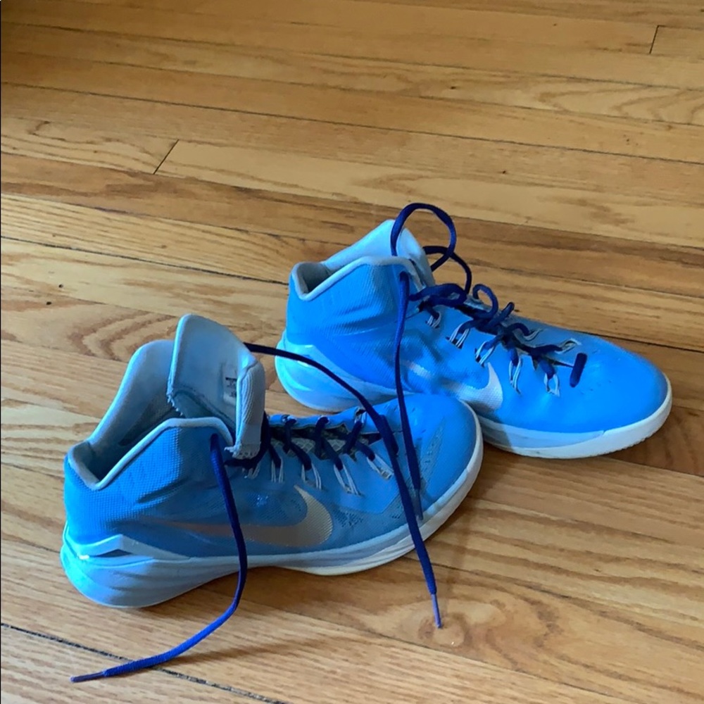 Nike basketball shoes Carolina blue